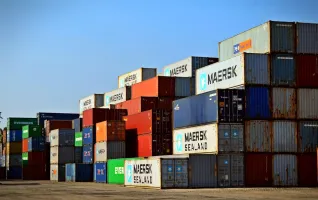 Cargo container lot logistics