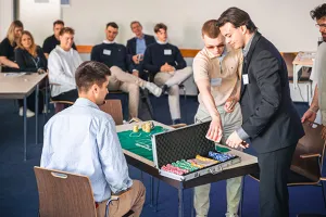 Studierende auf der PFH-Praktikumsbörse.